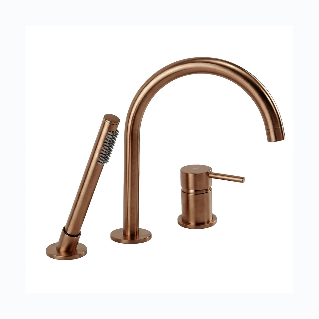 3 Caurumu Vannas Jaucējkrāns Rea Lungo Brush Copper (REA-B2260)