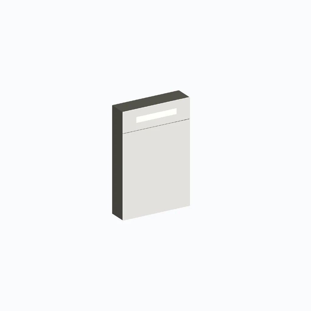 Eumar 5th Avenue vannitoapeegel vannitoakapp F50 (dark grey, glossy) (280-013-81)