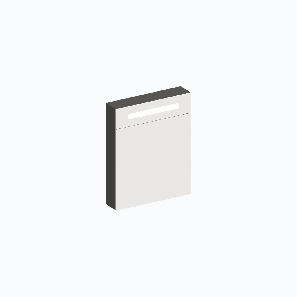Eumar 5th Avenue vannitoapeegel vannitoakapp F60 (light grey, matte) (280-014-84)