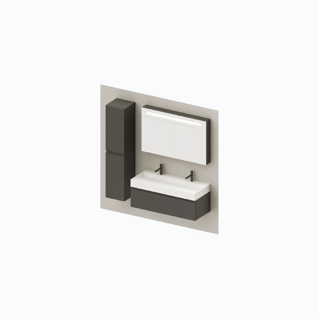 Eumar 5th Avenue set 1 F120-2 (light grey, matte) (280-016-04)