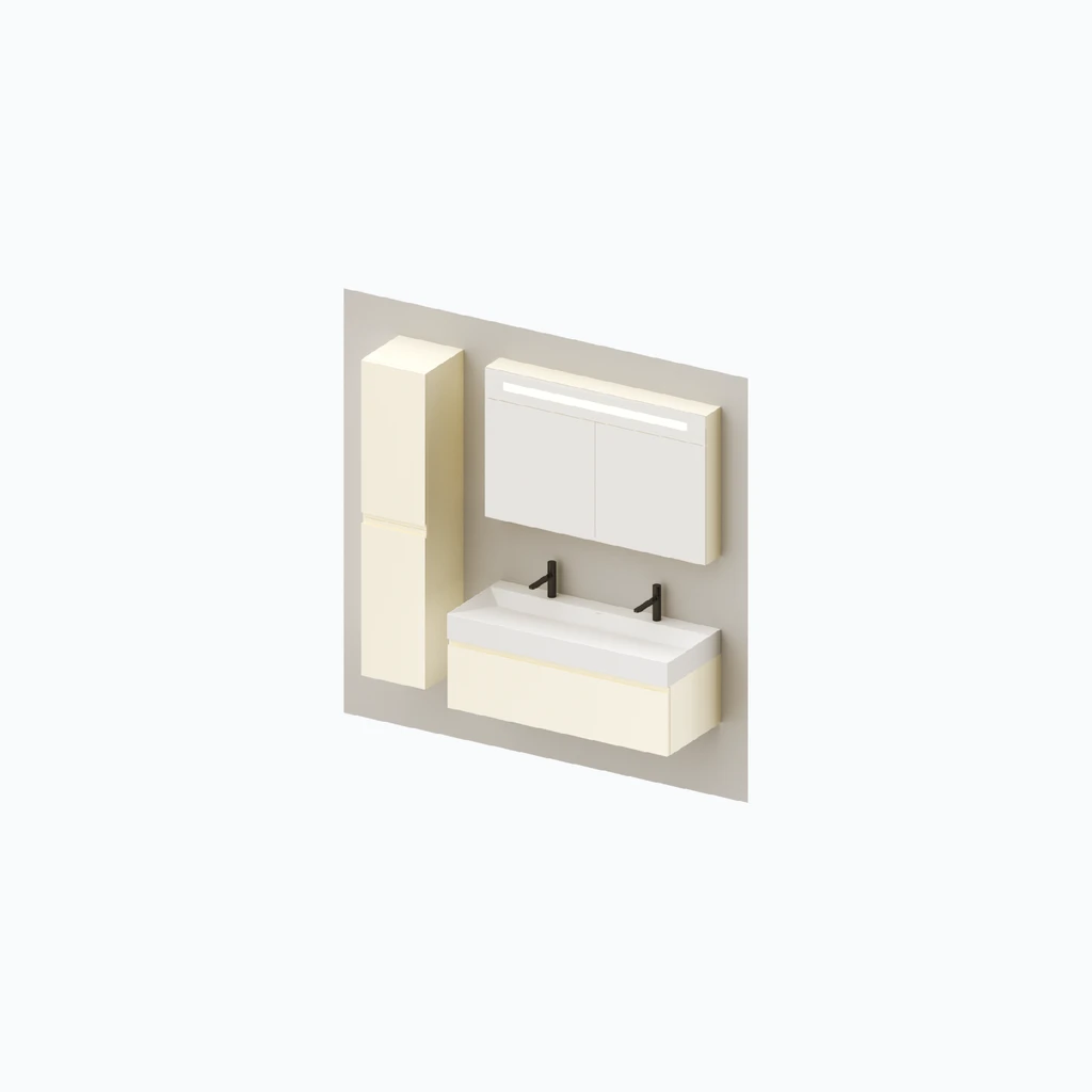 Eumar 5th Avenue set 1 F120-2 (magnolia, glossy) (280-016-02)