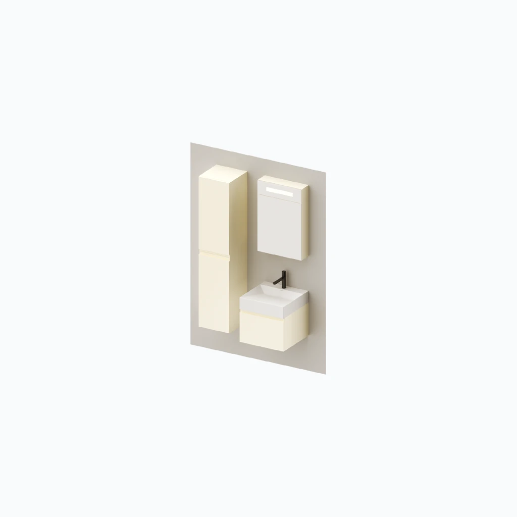 Eumar 5th Avenue set 1 F50 (magnolia, glossy) (280-013-02)