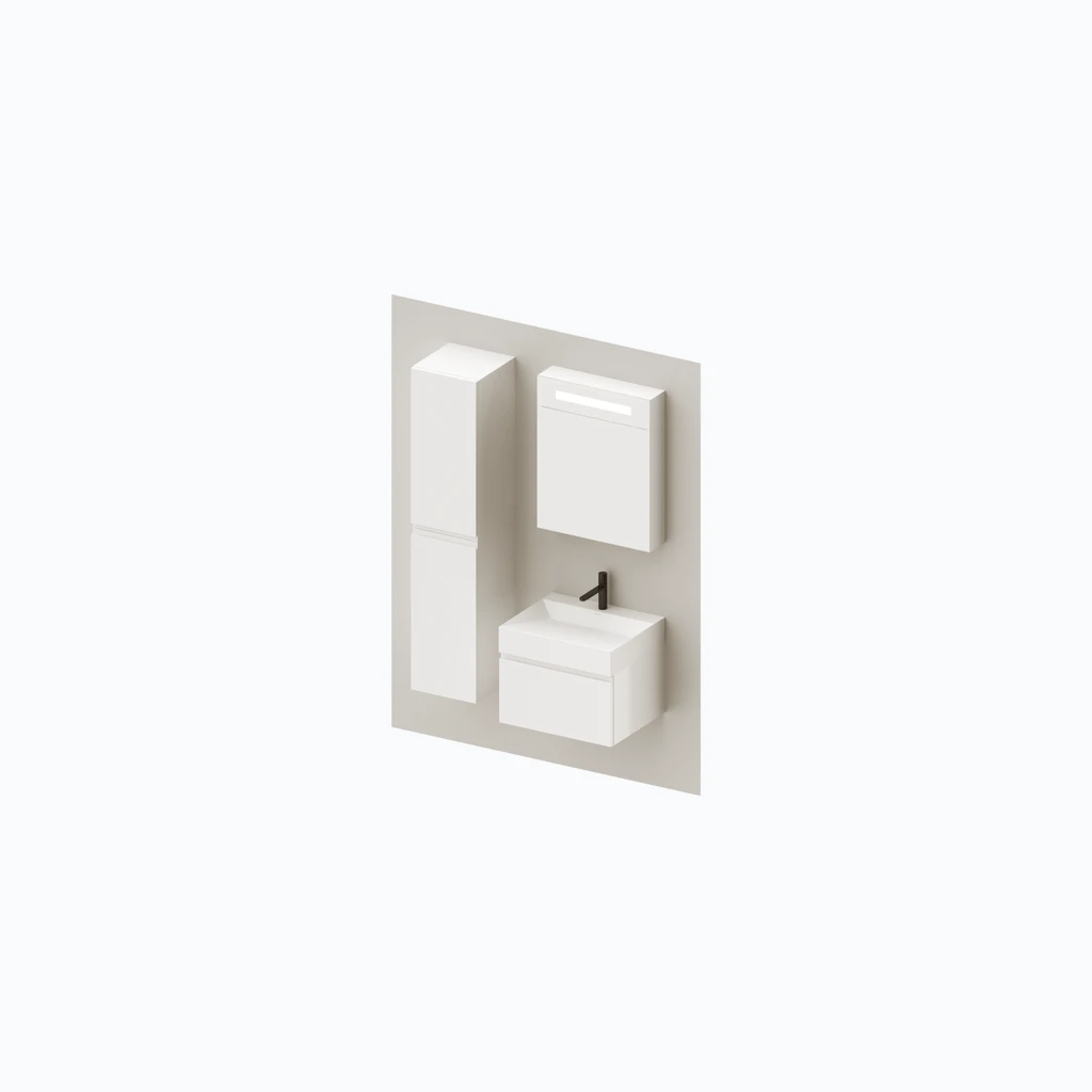 Eumar 5th Avenue set 1 F60 (crystal белый, glossy) (280-014-03)