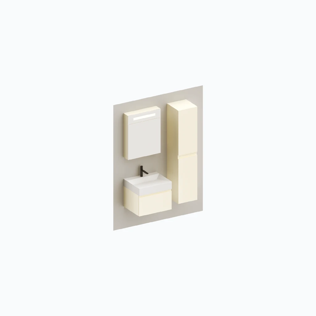 Eumar 5th Avenue set 2 F60 (magnolia, glossy) (280-014-07)