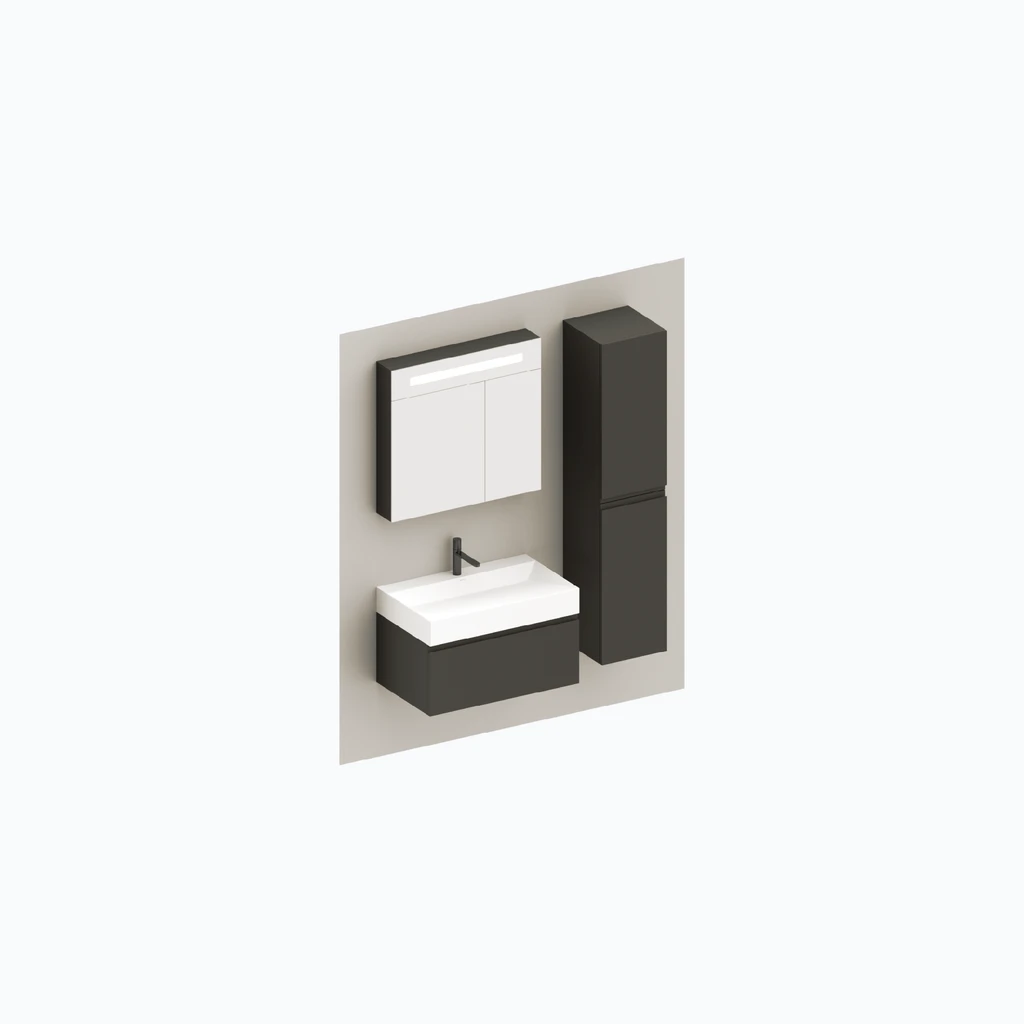 Eumar 5th Avenue set 2 F80 (light grey, matte) (280-015-09)