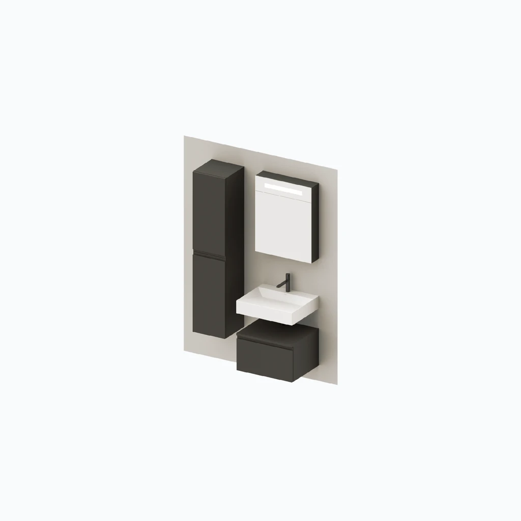 Eumar 5th Avenue set 3 F60 (light grey, matte) (280-014-14)