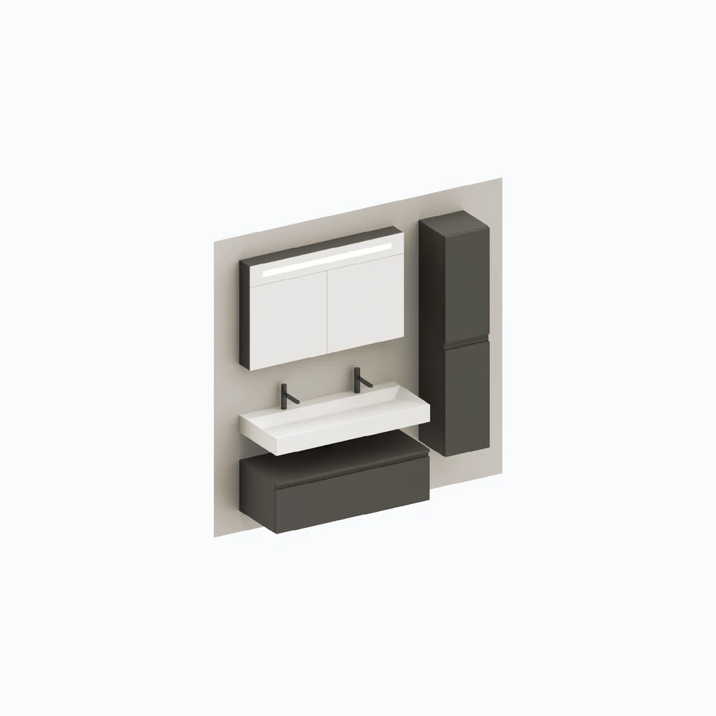 Eumar 5th Avenue set 4 F120-2 (light grey, matte) (280-016-19)