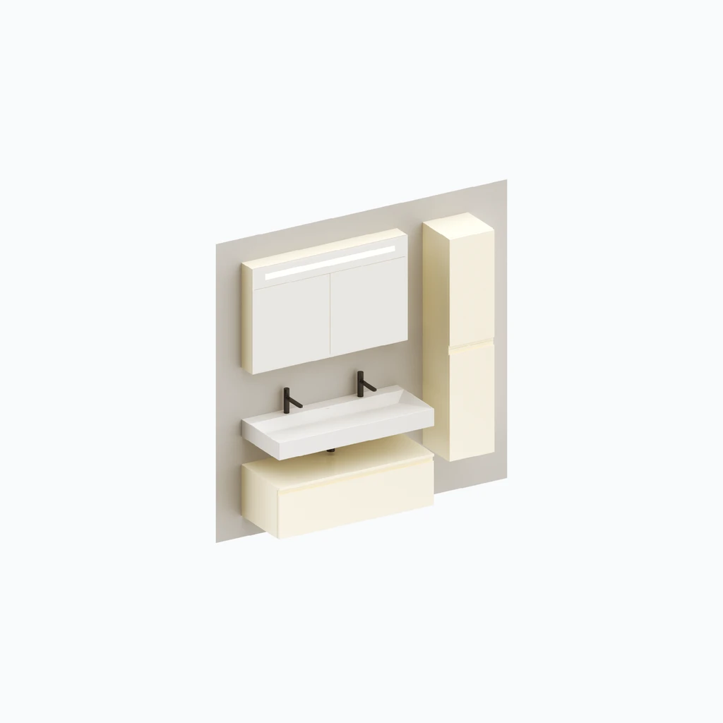 Eumar 5th Avenue set 4 F120-2 (magnolia, glossy) (280-016-17)