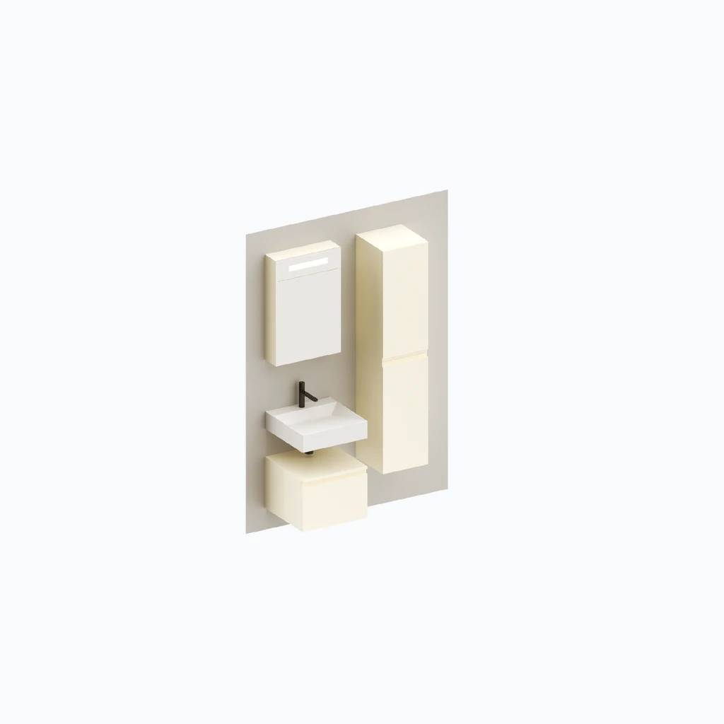 Eumar 5th Avenue set 4 F50 (magnolia, glossy) (280-013-17)