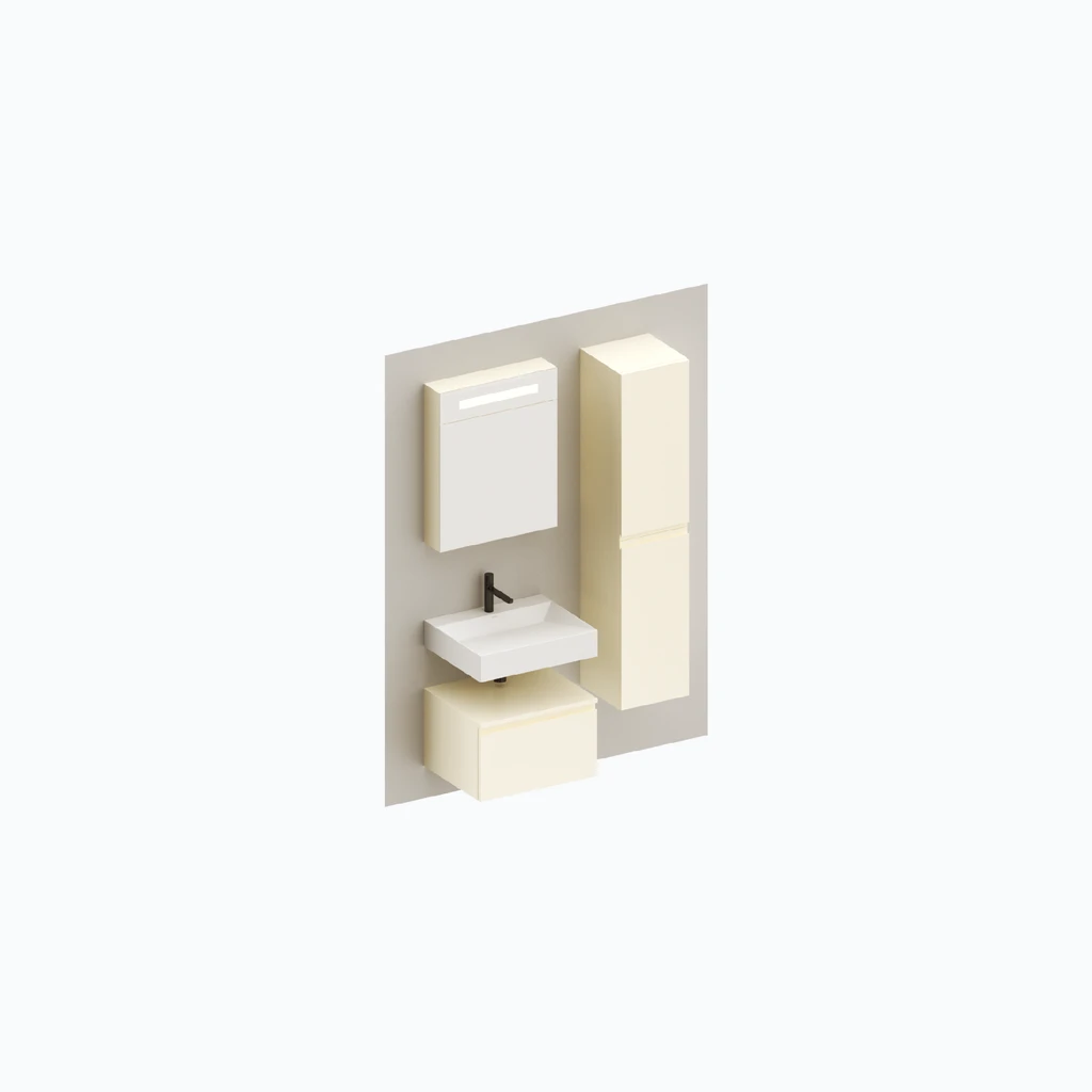 Eumar 5th Avenue set 4 F60 (magnolia, glossy) (280-014-17)