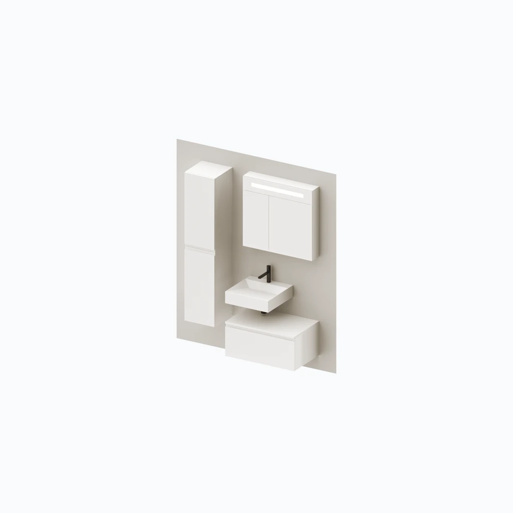 Eumar 5th Avenue set 5 F50 (crystal белый, glossy) (280-013-23)