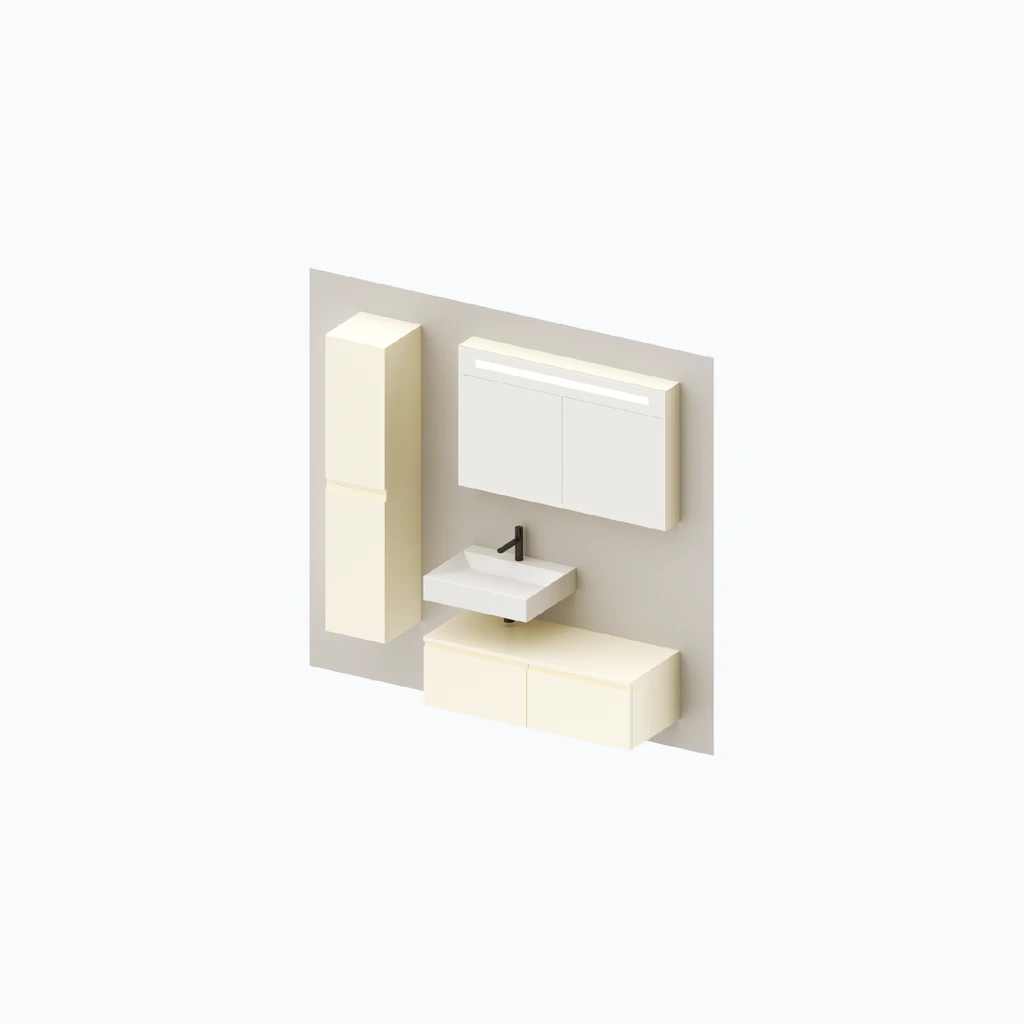 Eumar 5th Avenue set 5 F60 (magnolia, glossy) (280-014-22)