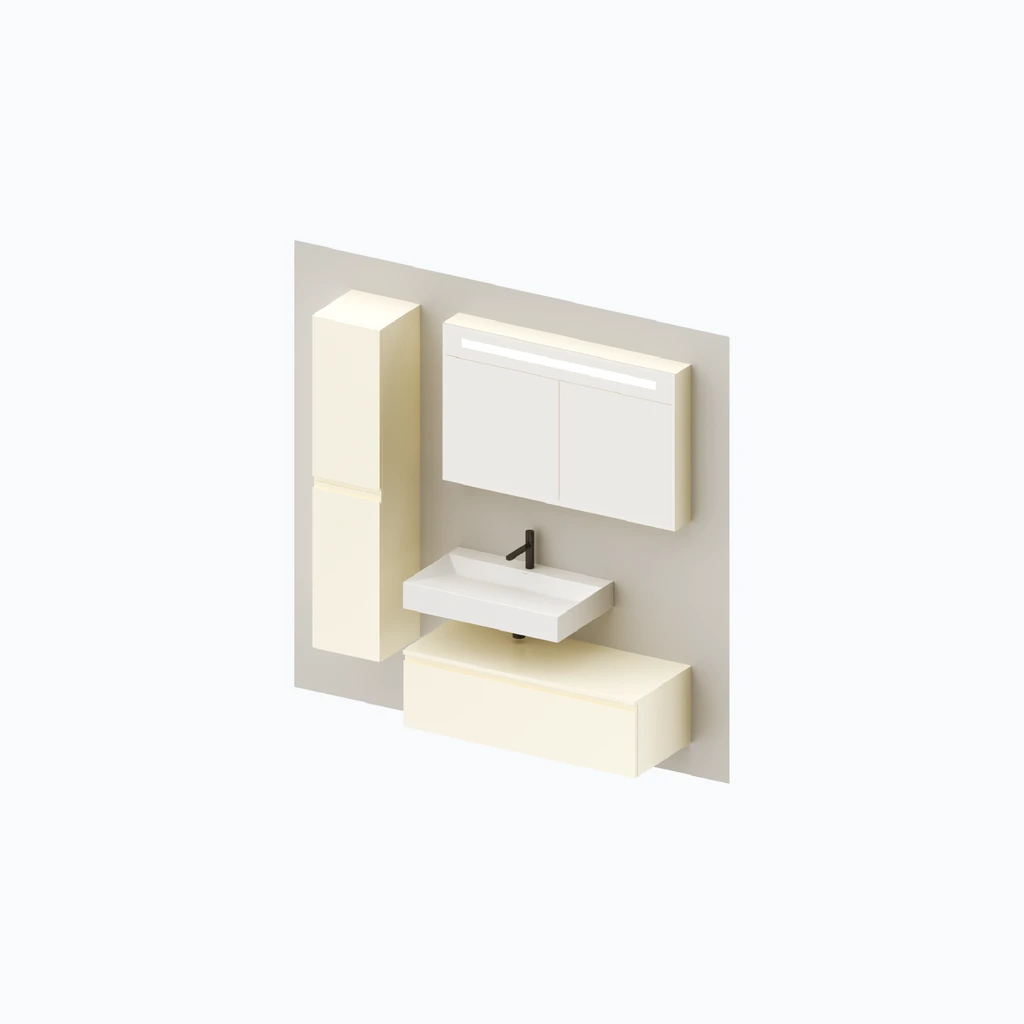 Eumar 5th Avenue set 5 F80 (magnolia, glossy) (280-015-22)