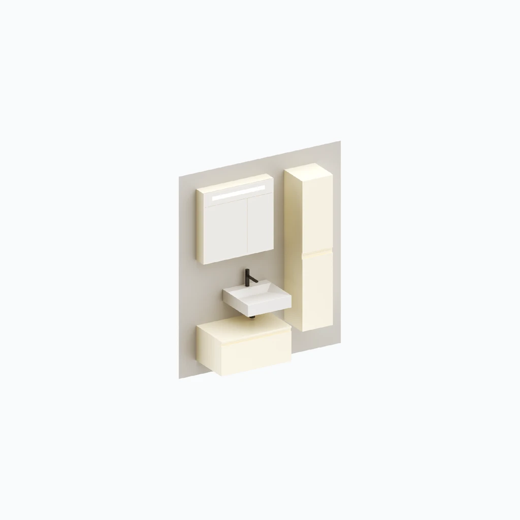 Eumar 5th Avenue set 6 F50 (magnolia, glossy) (280-013-27)