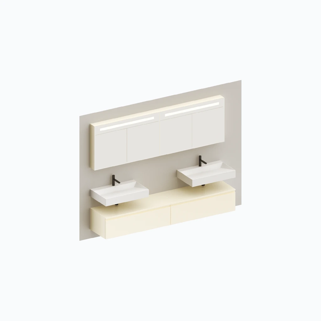 Eumar 5th Avenue set 7 F80 (magnolia, glossy) (280-015-32)
