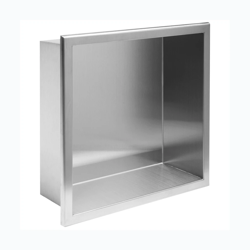 Bathroom shelf 30x30 steel brush (REA-05600)