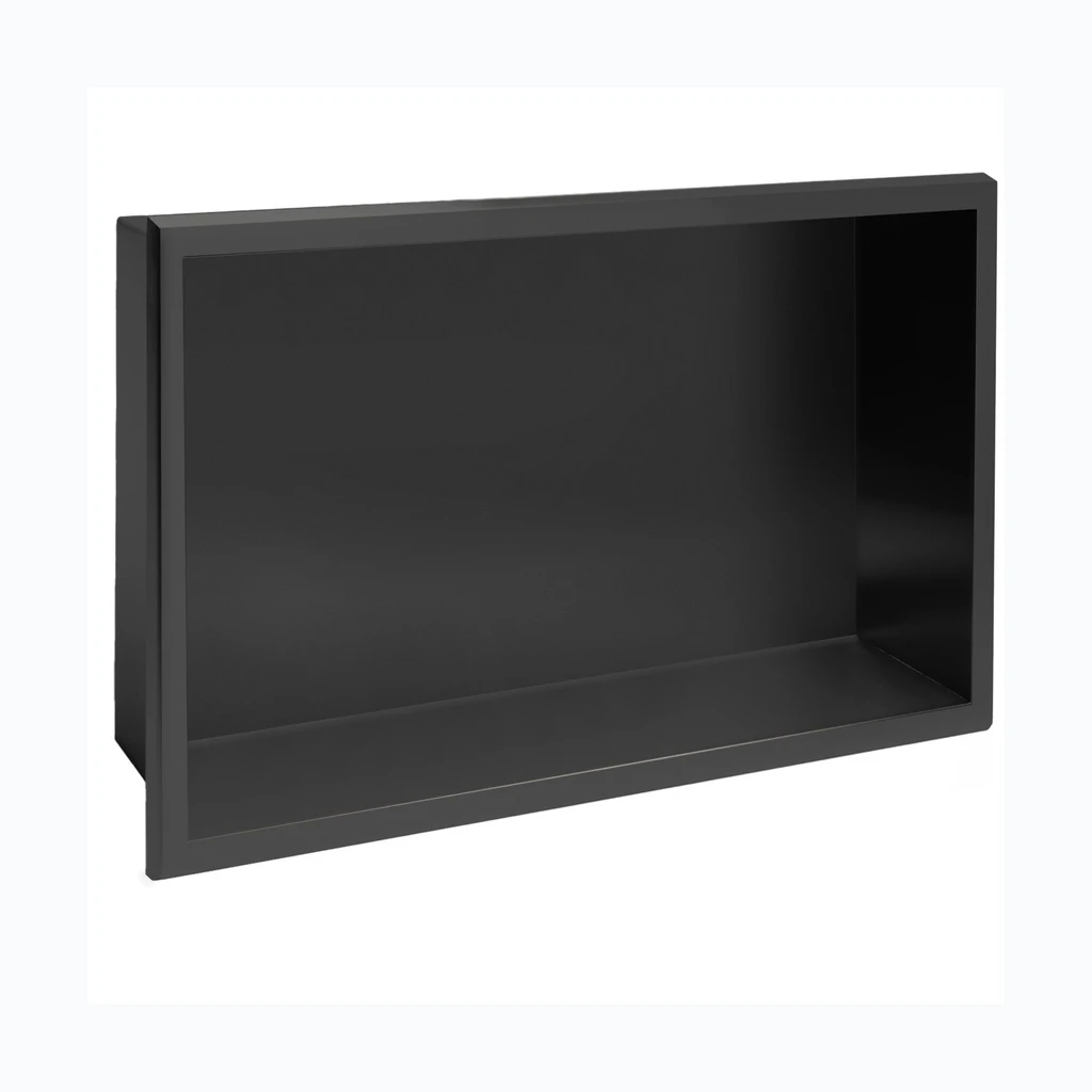 bathroom shelf 30x45 matte black (REA-05604)