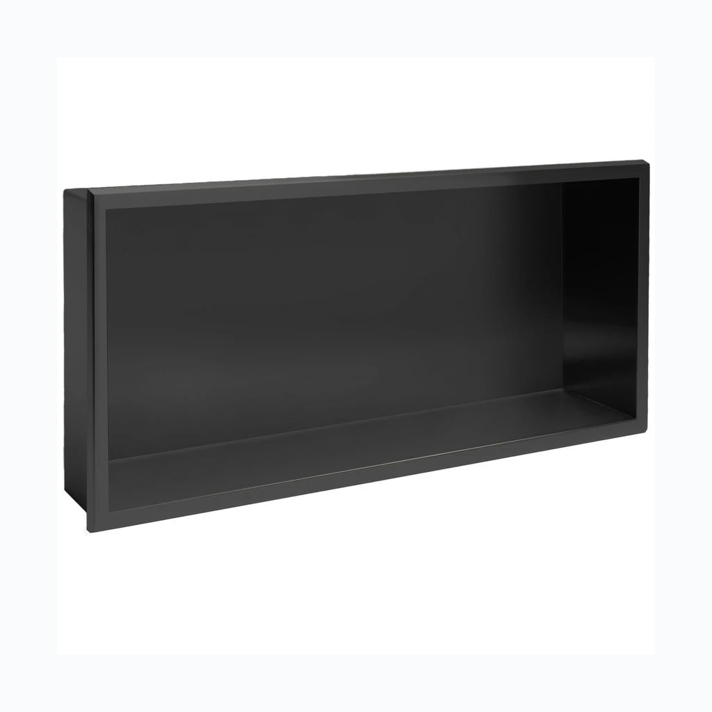 bathroom shelf 30x60 black matt (REA-05605)