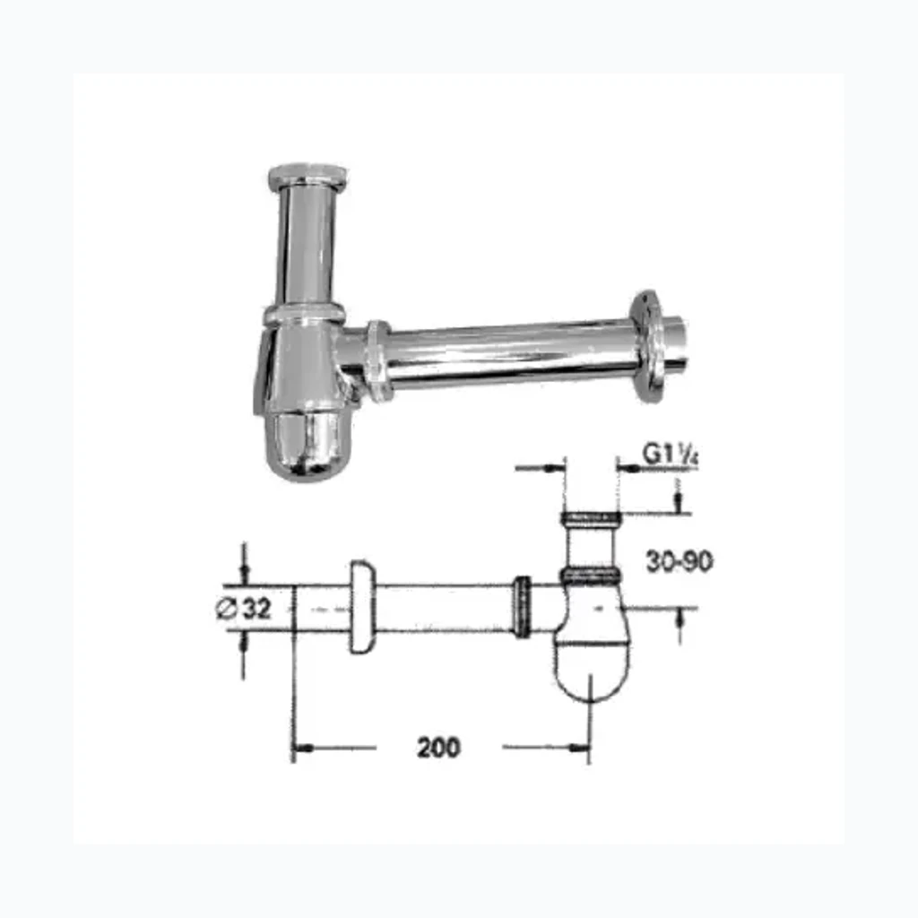Bideesifoon 1.1/4x32 120, 1.1/4X32 (0340009)