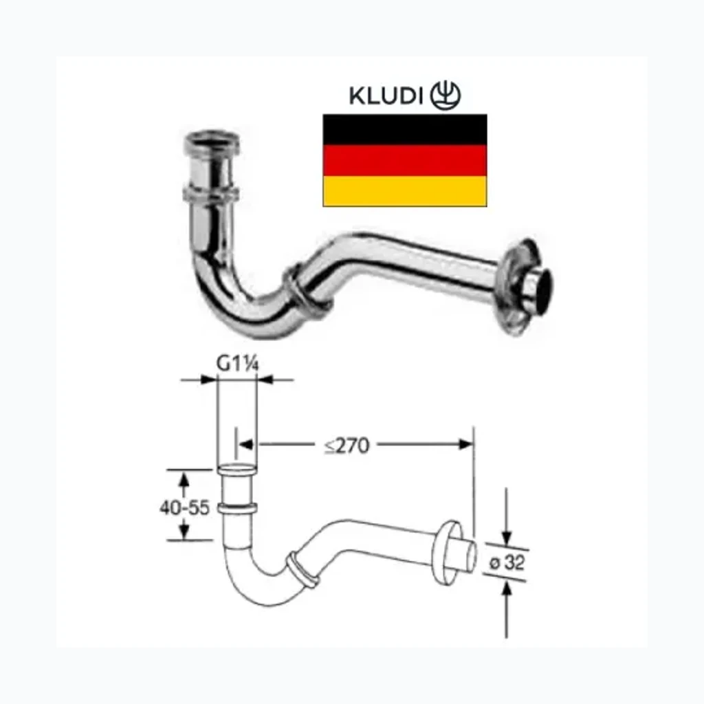 Bideesifoon 1.1/4x32 kroom, 1.1/4X32 (0840014)