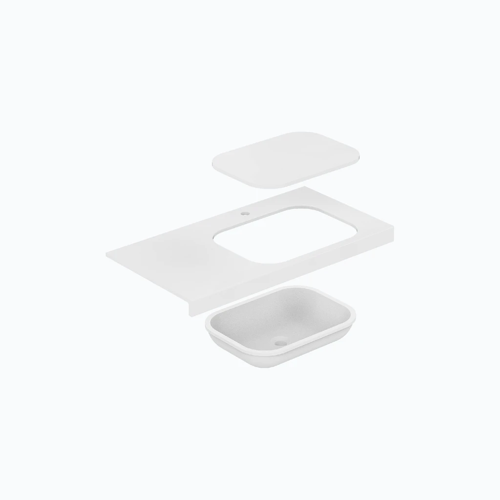 Cut-out for eumar undermount basin (GelCeramic) (230-0000-41)