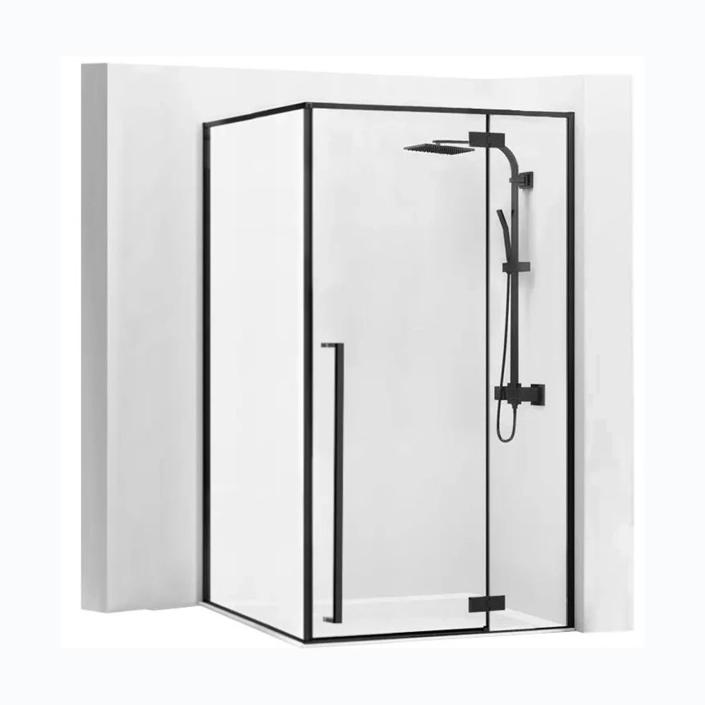 Dušikabiin Fargo 100x80 Must matt (KPL-K4906)