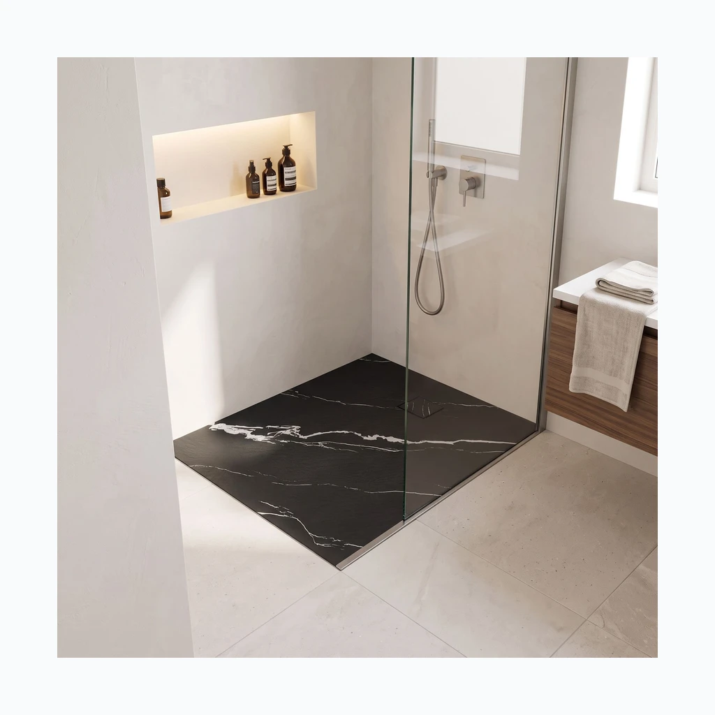 Dušikabiin Magnum CARRARA BLACK 80x100 (REA-K7007)