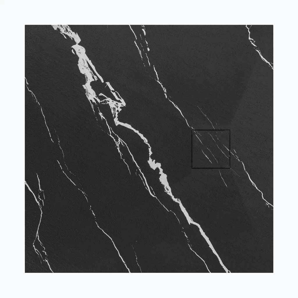 Dušikabiin Magnum CARRARA BLACK 90x90 (REA-K7008)