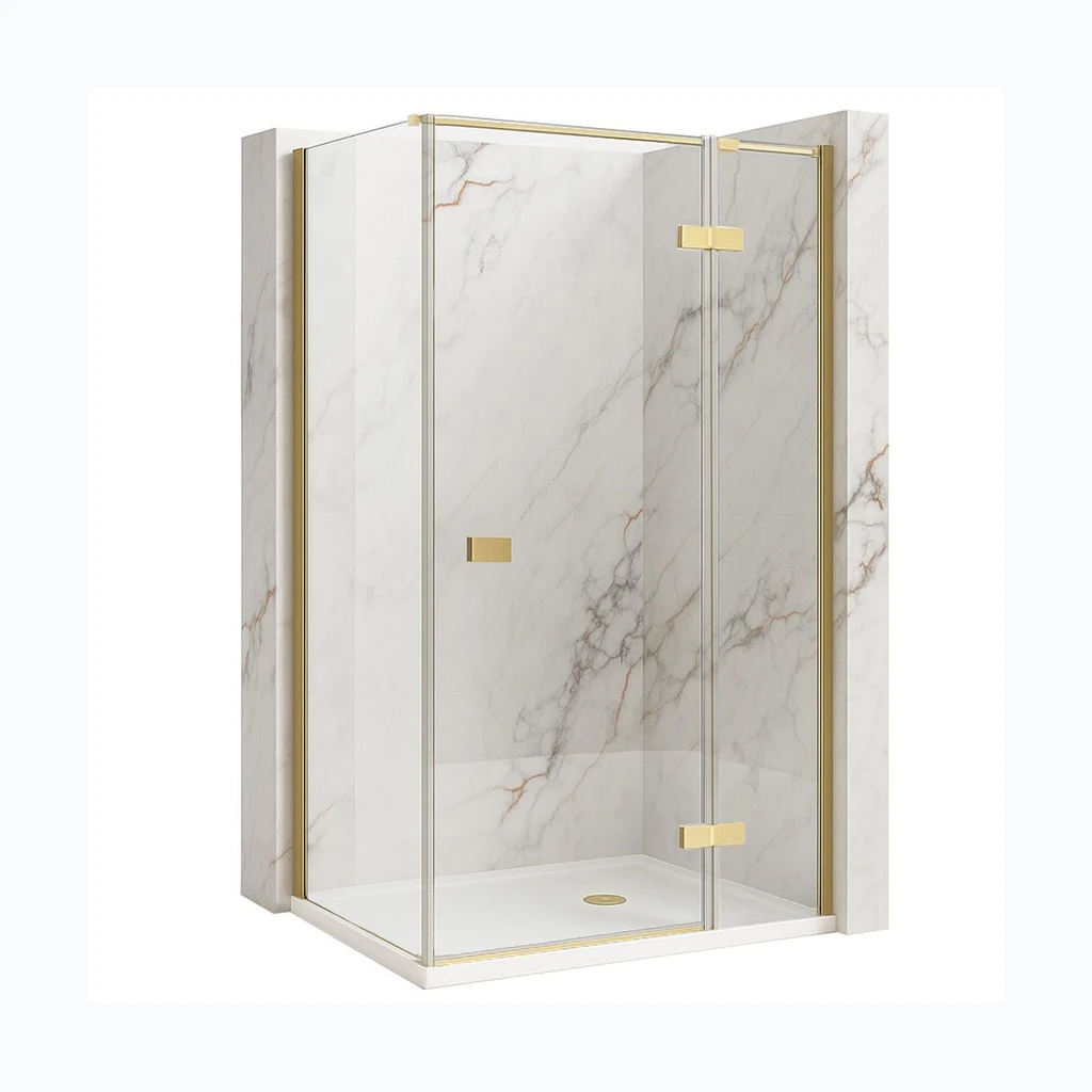 Dušikabiin Rea Atlas 100x80 Brush Gold (KPL-K4375)