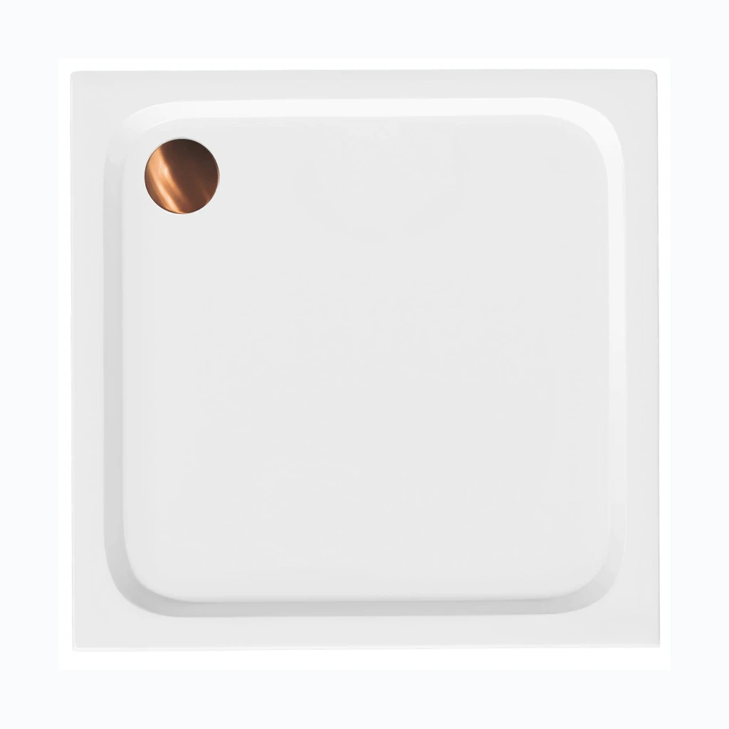 Dušikabiin Rea Belmond White 80x80 Brush Copper (KPL-04370)