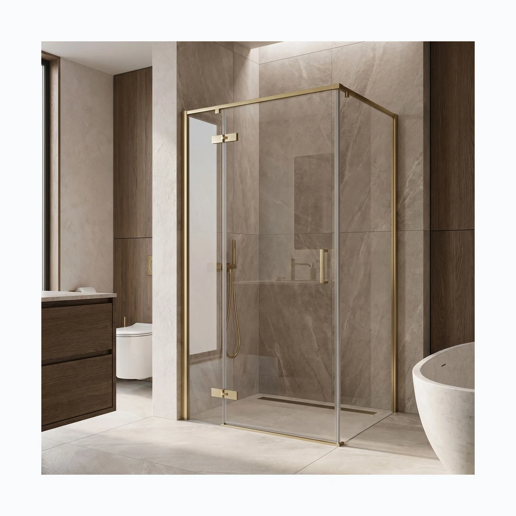 Dušikabiin Rea Bruno 100x80 Brush Gold (REA-K3601)
