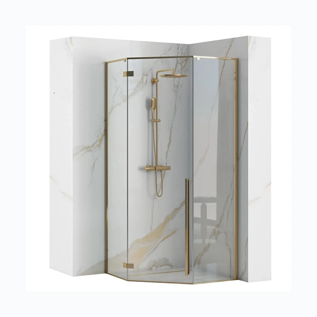 Душевая кабина Rea DIAMOND 90x90 GOLD (KPL-04904)