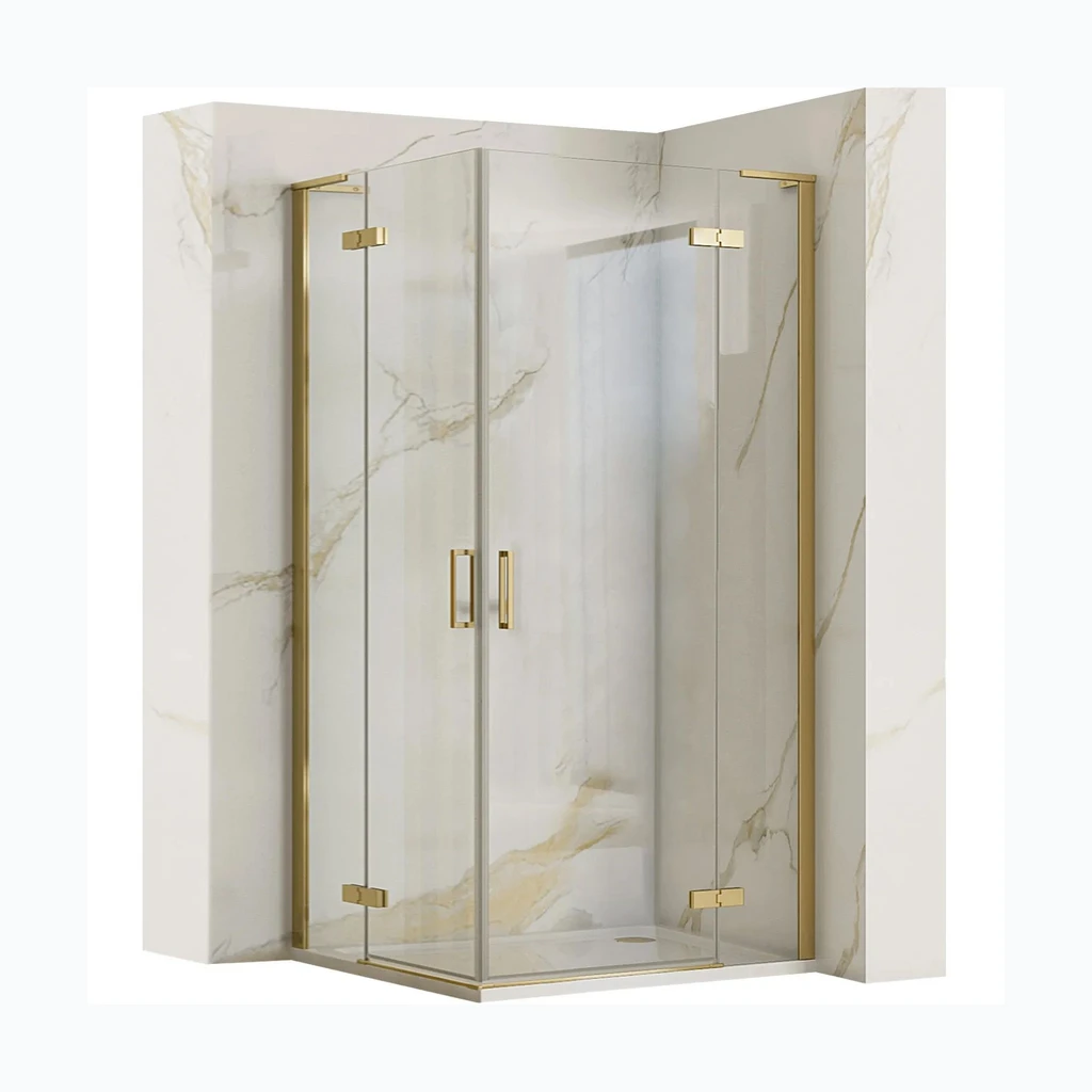 Dušikabiin REA Hugo 90x90 Gold Brushed (REA-K6609)