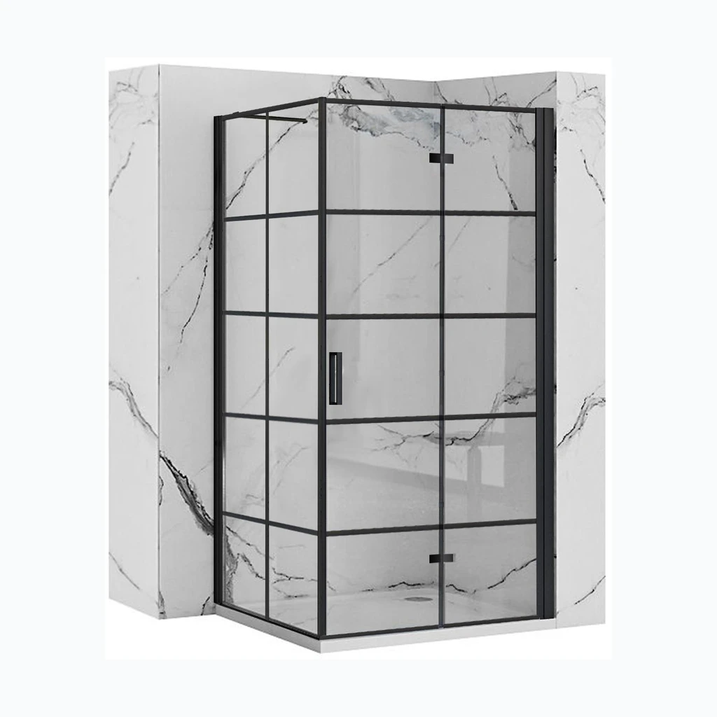 Dušikabiin Rea Molier Black 80x90 (KPL-K0537)
