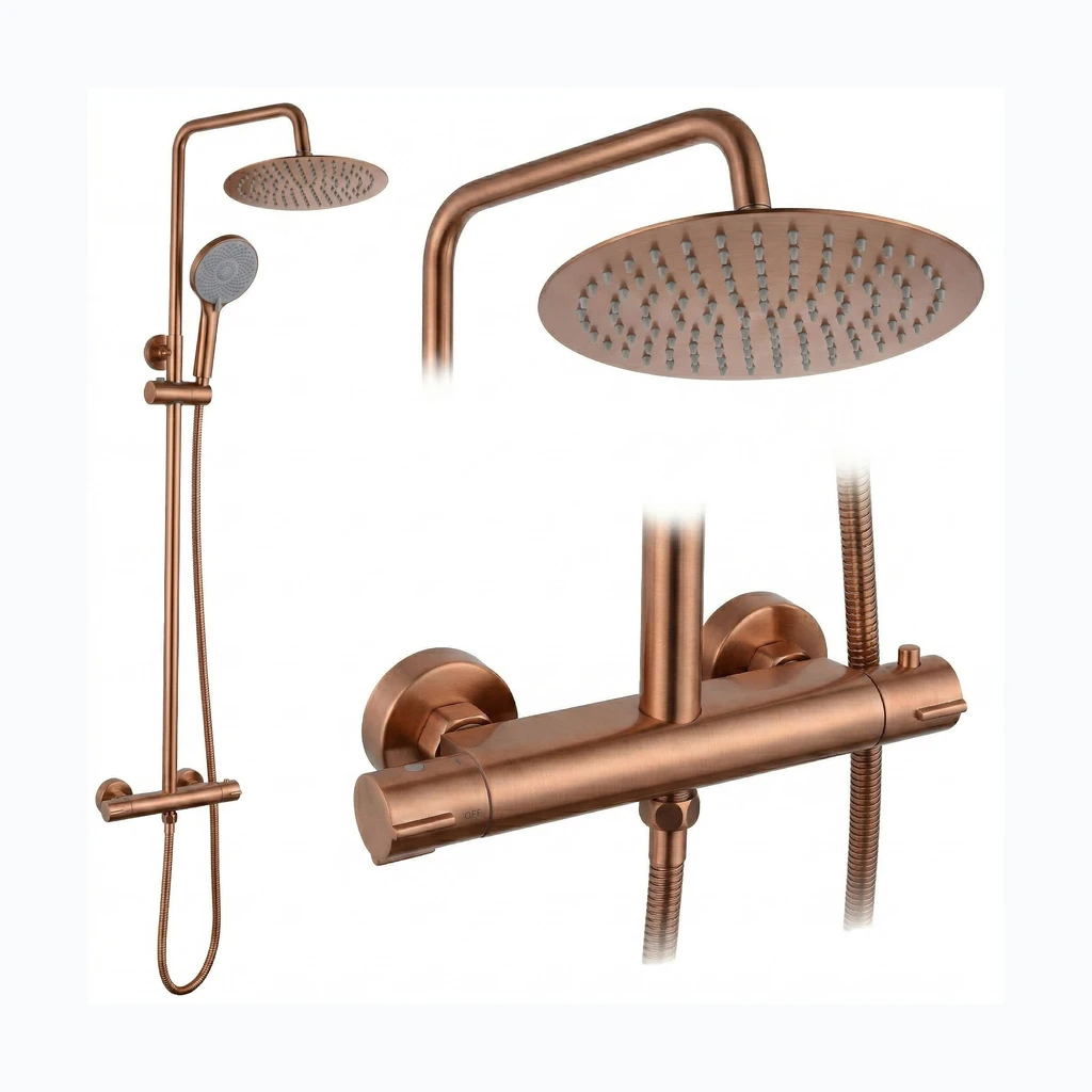 Душевой комплект ilma jooksutoruta termostaadiga Rea Lungo Copper Brush (REA-P6734)