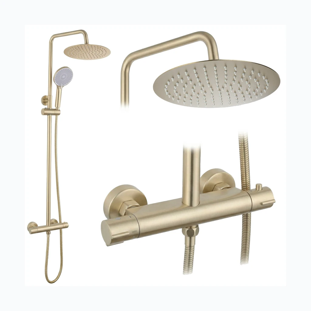 Dušikomplekt ilma jooksutoruta termostaadiga Rea Lungo Gold Brush (REA-P6730)