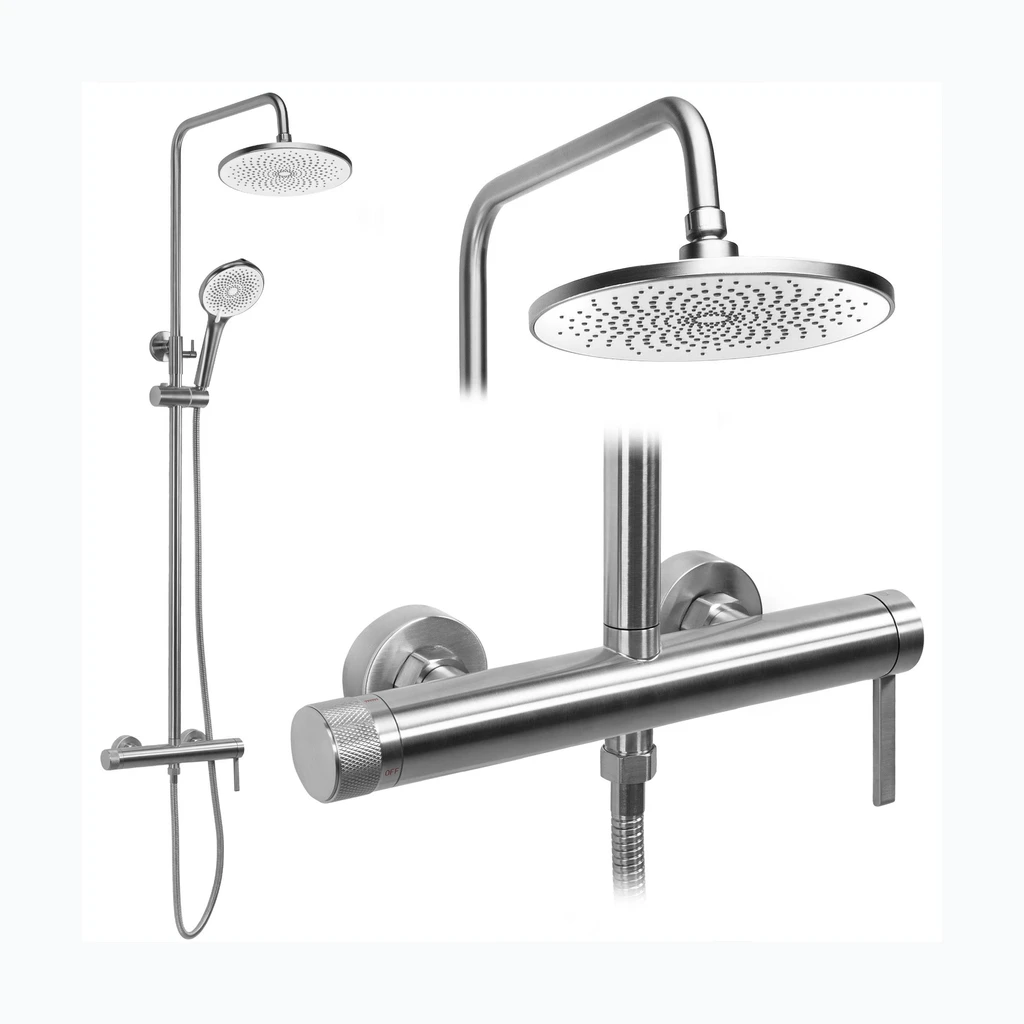 Dušikomplekt Rea Rivo Brush Nickel (REA-P9498)
