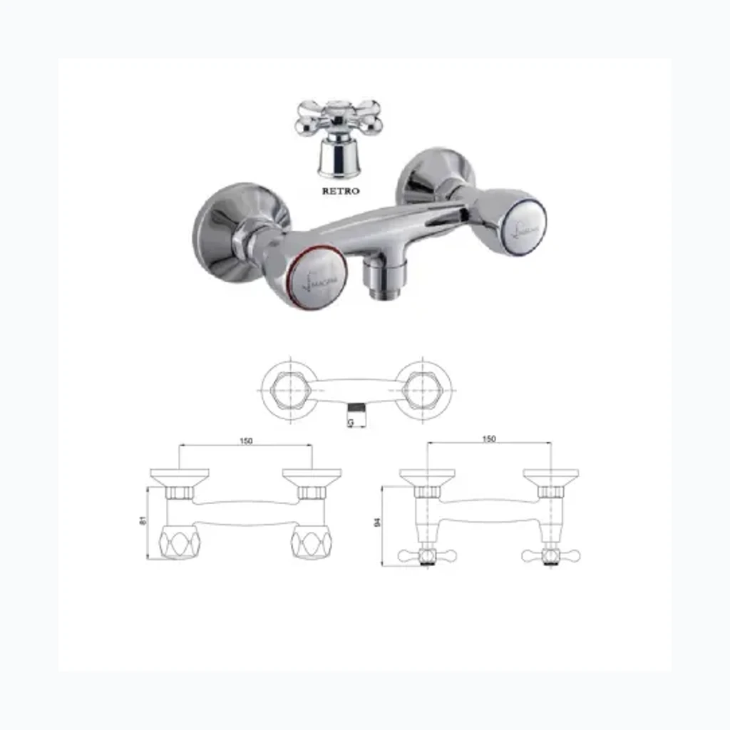 Смеситель для душа без комп.MG-2140 RING, DIVUPE (7101004)