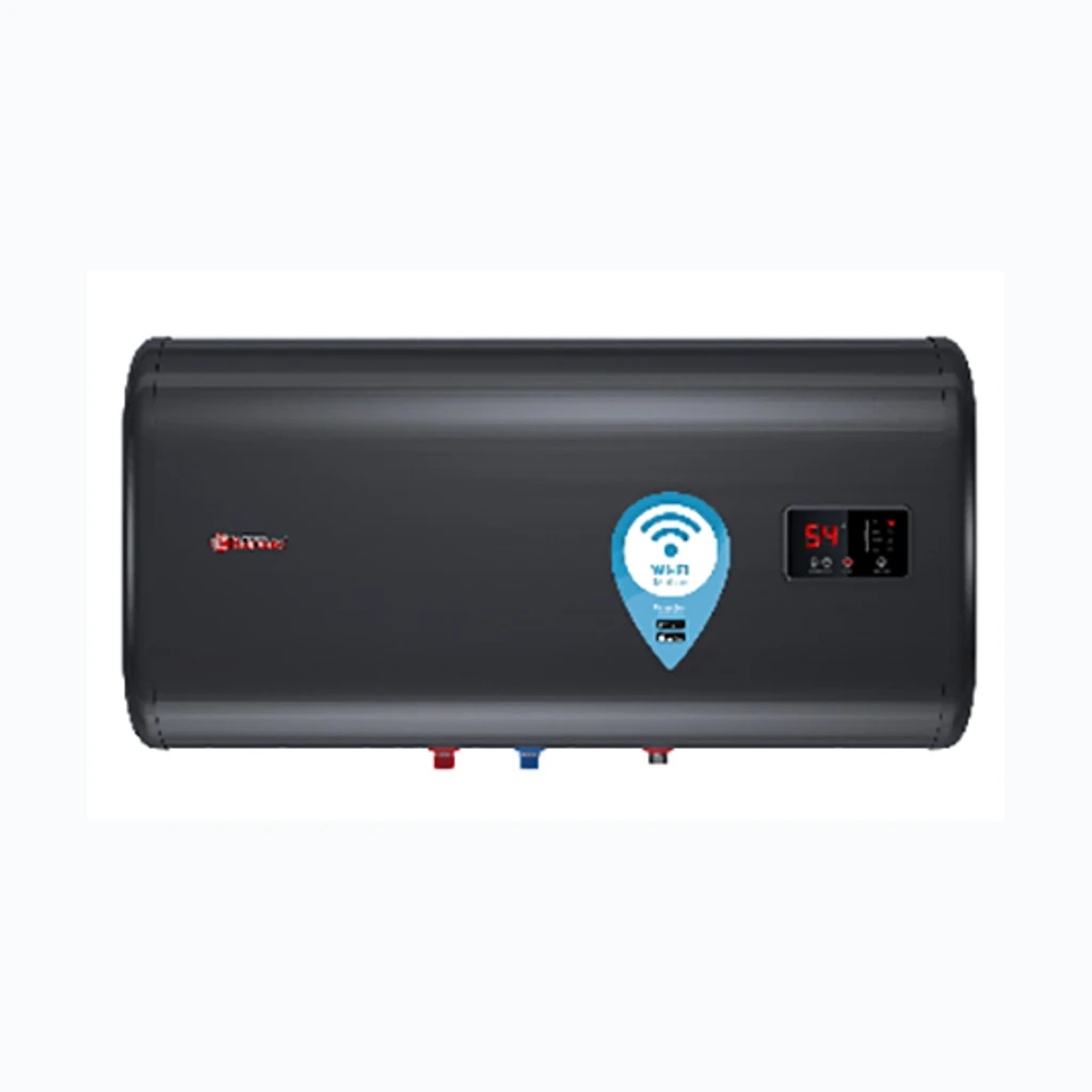 Электрический водонагреватель, 80L,THERMEX SHADOW, 2kW, Wi-Fi, horisontaalne, чёрный (240601)