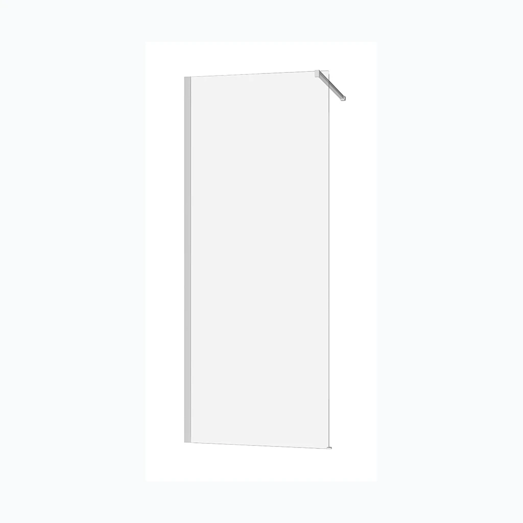 Fikseeritud sein alumiiniumprofiiliga 90x90x195cm (Nordline) (12059)