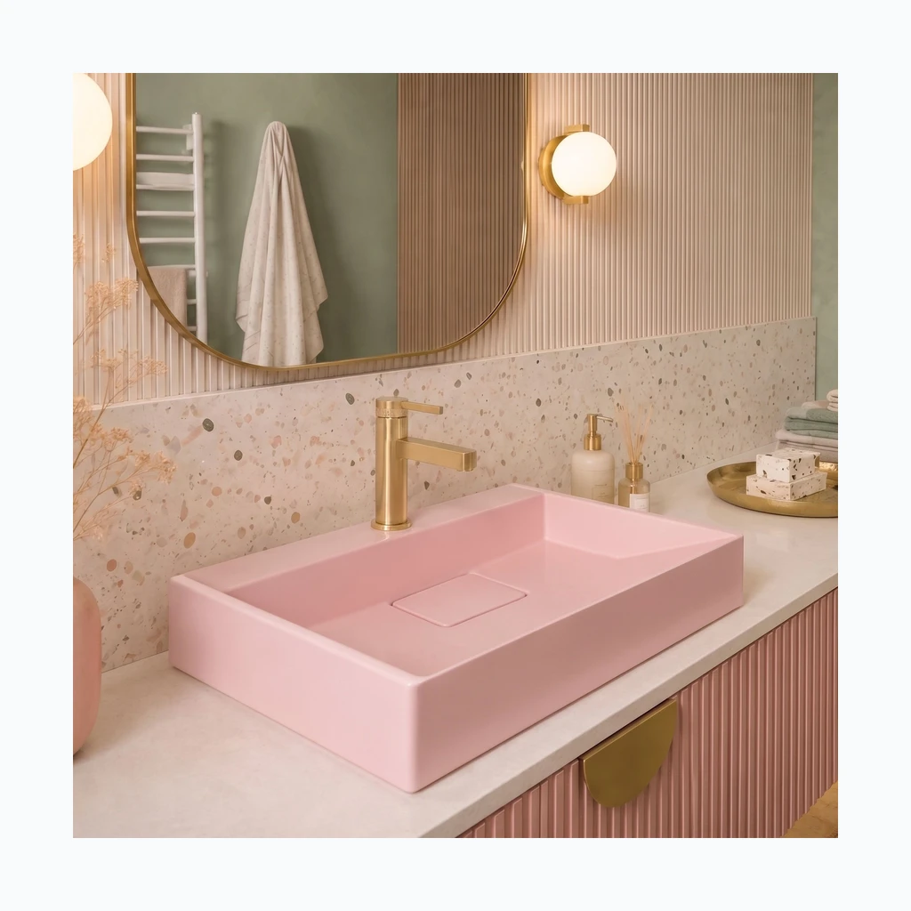GOYA PINK konglomeraat valamu 50CM (REA-U4410)
