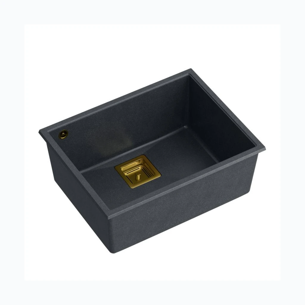 graniidist valamu DAVID 50 Black Metallic (HQD5542U8-BS)