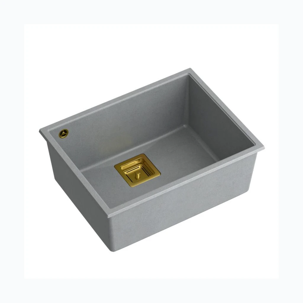 Гранитная раковина DAVID 50 Grey Metallic (HQD5542U5-G1)