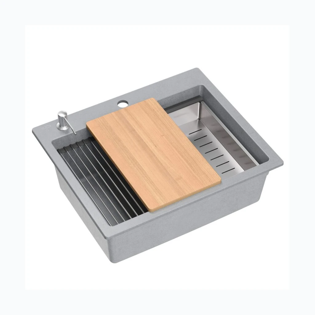 graniidist valamu KURT 110 WORKSTATION Grey Metallic (ZLE-09004)