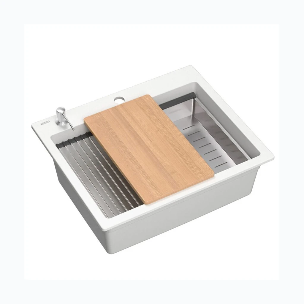 graniidist valamu KURT 110 WORKSTATION White (ZLE-90063)