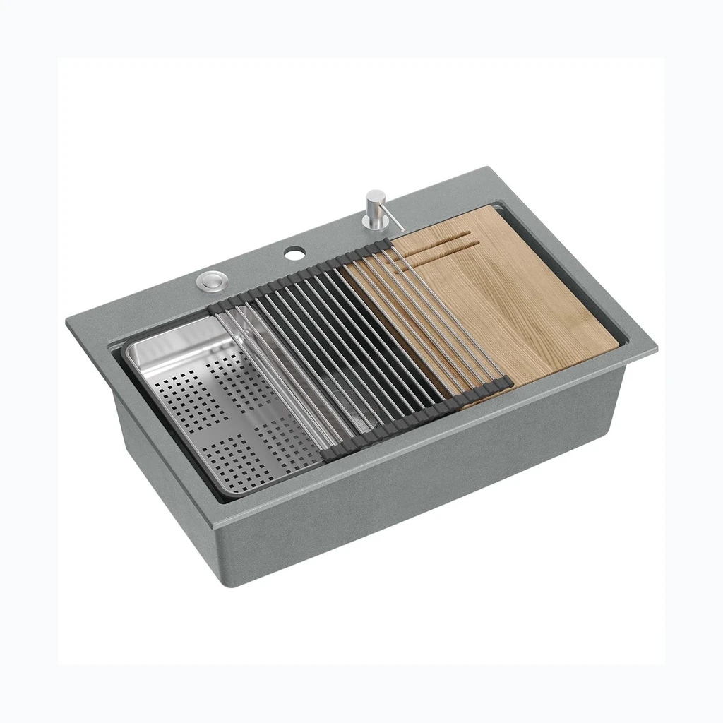graniidist valamu MARC 110 WORKSTATION Grey Metallic (HQM7650U5_PVDG1)