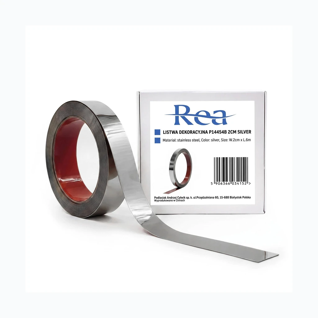 Isekleepuv dekoratiivliist Rea P14454B 2cm Silver (HOM-09982)