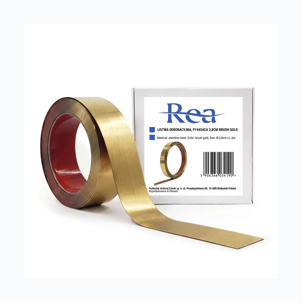 Isekleepuv dekoratiivliist Rea P14454CA 3,8cm шлифованное золото (HOM-09986)