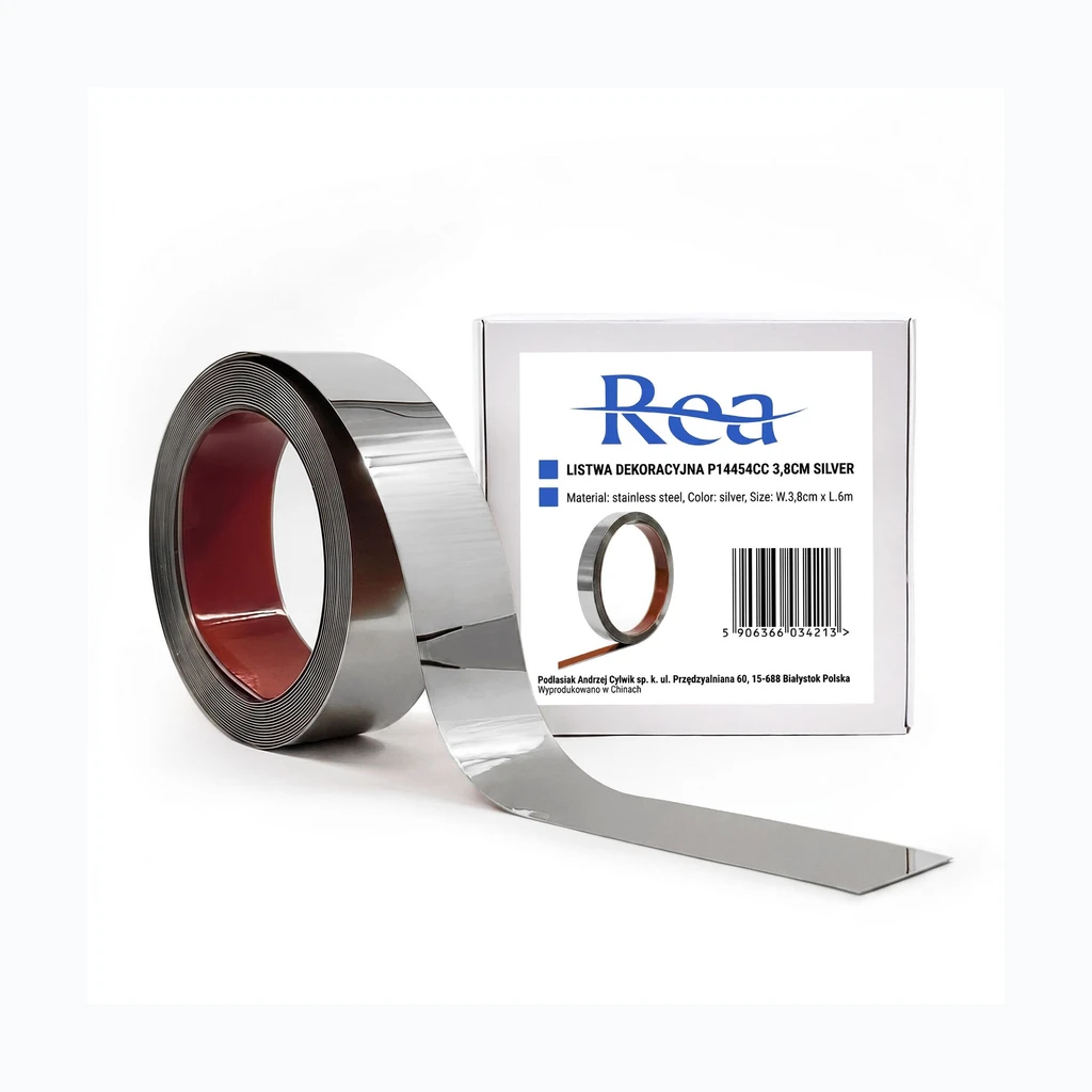 Isekleepuv dekoratiivliist Rea P14454CC 3,8cm Silver (HOM-09988)
