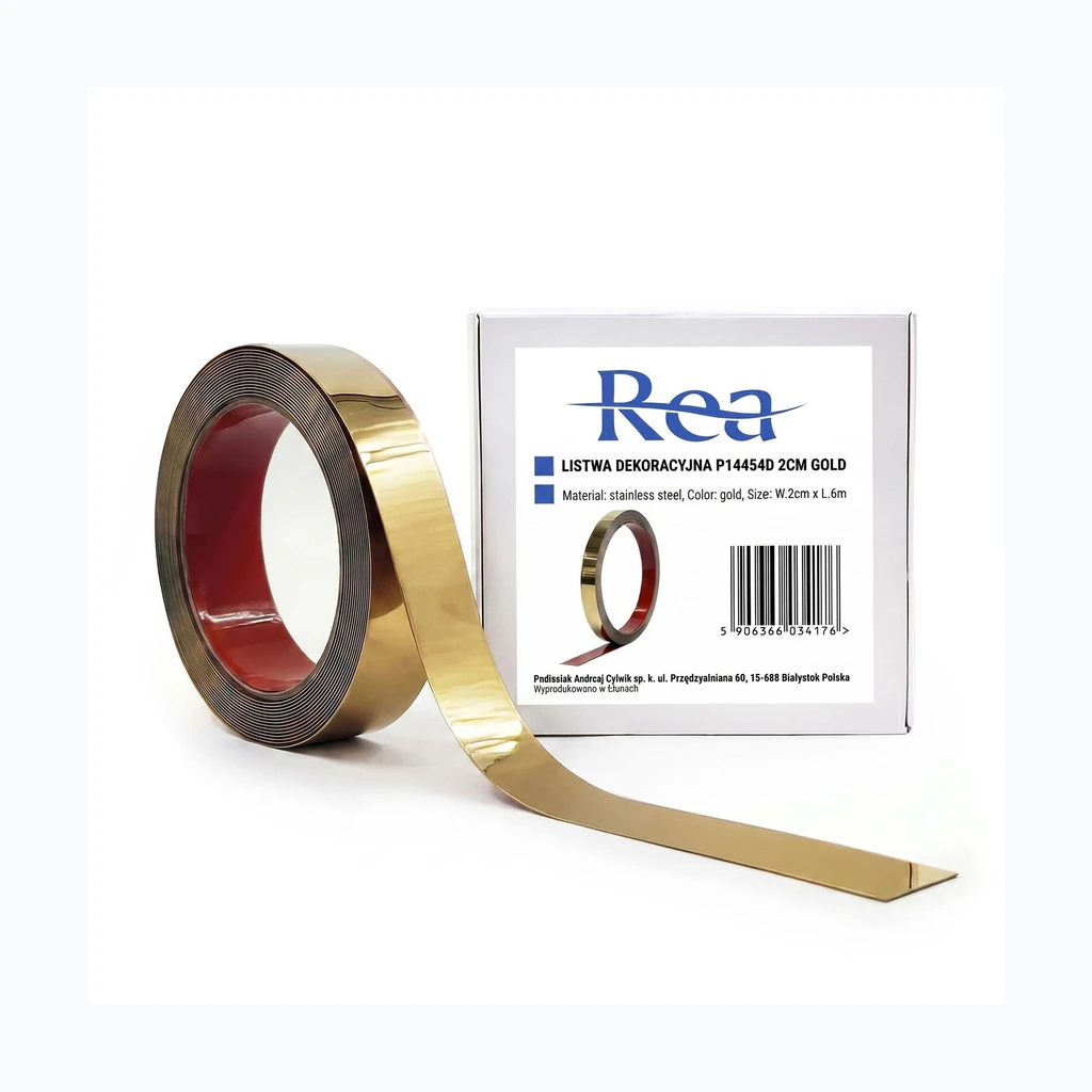 Isekleepuv dekoratiivliist Rea P14454D 2cm Gold (HOM-09984)